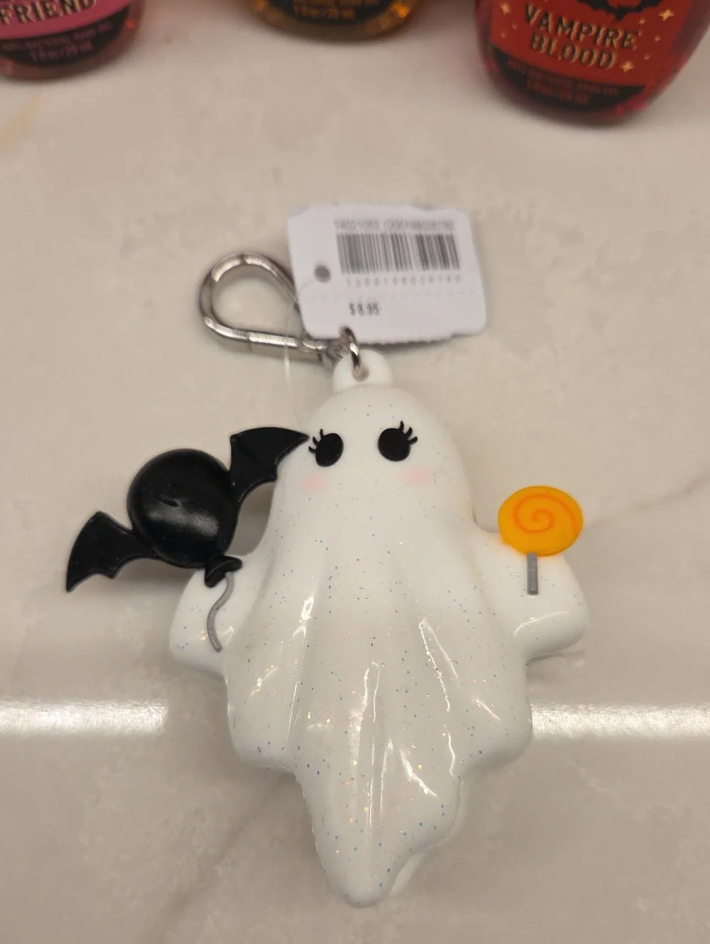 B&BW 2 Halloween Hand Sanitizer Holders with Set Of 6 Pocket Hand Sanitizers